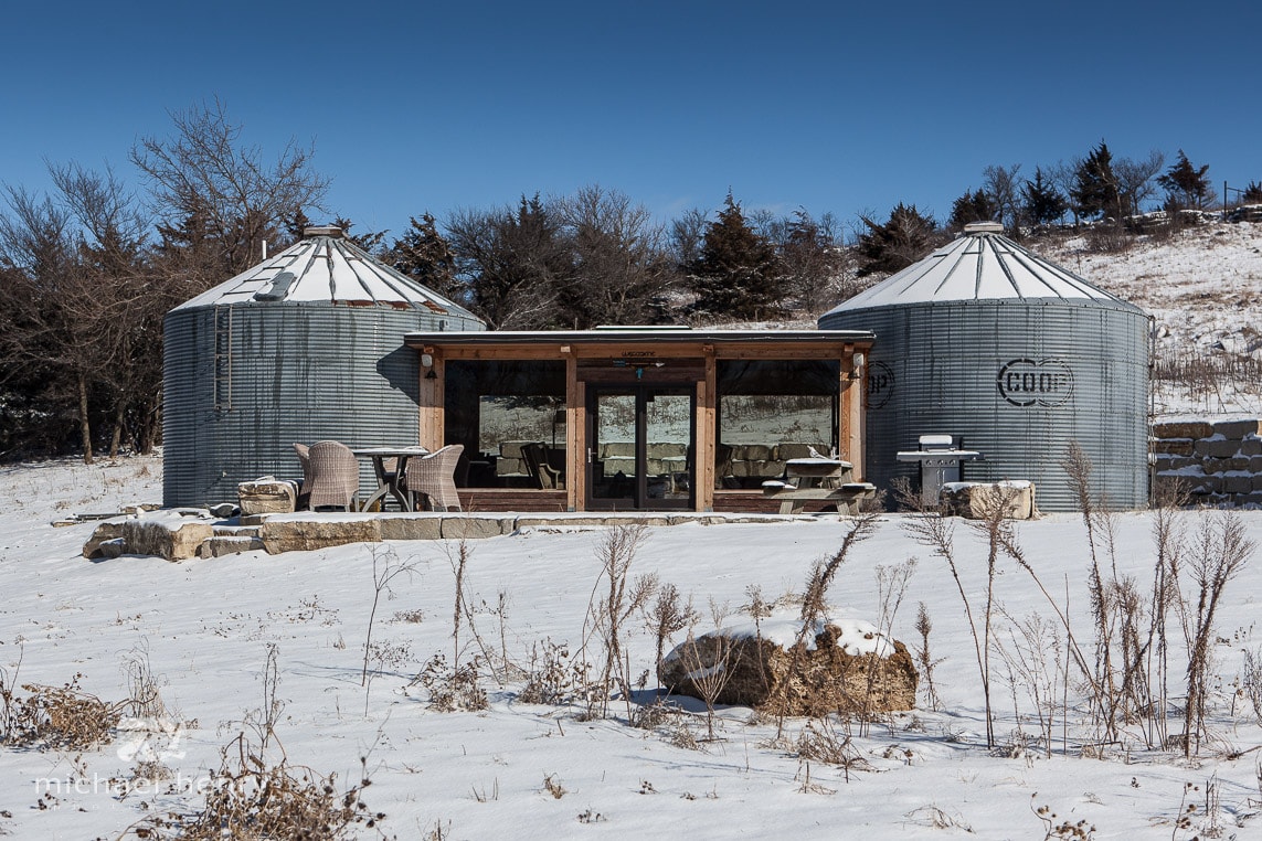 Cabane de Konza — Deux Silos à Grain Reliés — photo 2