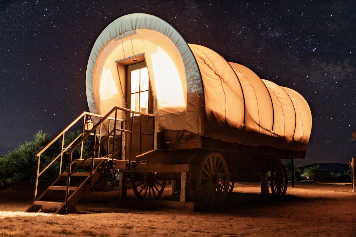 Wagon Conestoga — Ranch du Far West